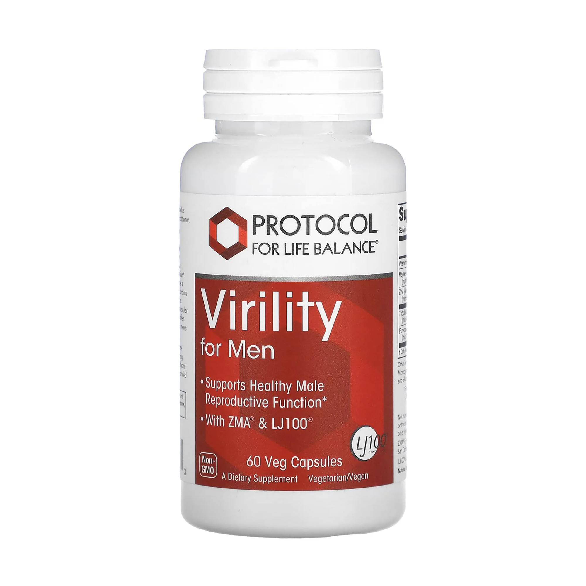 Чоловіче репродуктивне здоров'я Protocol For Life Balance Virility For Men, 60 вегетеріанських капсул
Чоловіче репродуктивне здоров'я Protocol For Life Balance Virility For Men, 60 вегетеріанських капсул