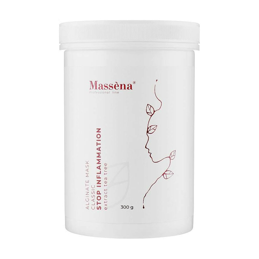 Альгінатна маска для обличчя Massena Alginate Mask Classic Stop Inflammation з олією чайного дерева, 300 г
Альгінатна маска для обличчя Massena Alginate Mask Classic Stop Inflammation з олією чайного дерева, 300 г