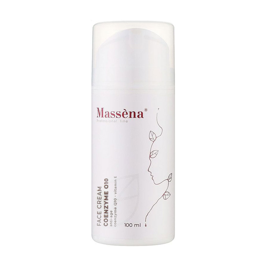 Антивіковий крем для обличчя Massena Face Cream з коензимом Q10, 100 мл
Антивіковий крем для обличчя Massena Face Cream з коензимом Q10, 100 мл