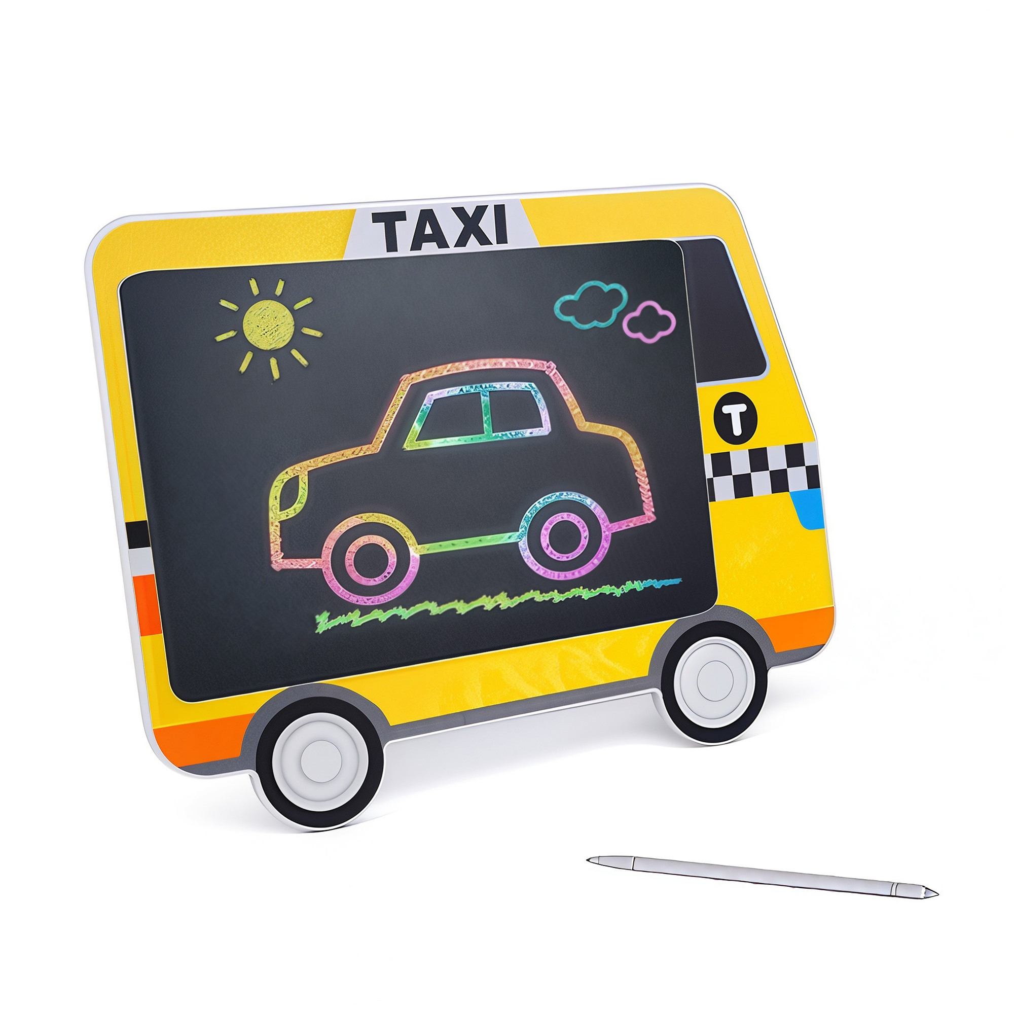 Дитяча дошка для малювання з 3D-ефектом Babik Транспорт професії Таксі, від 3 років (W8062)
Дитяча дошка для малювання з 3D-ефектом Babik Транспорт професії Таксі, від 3 років (W8062)