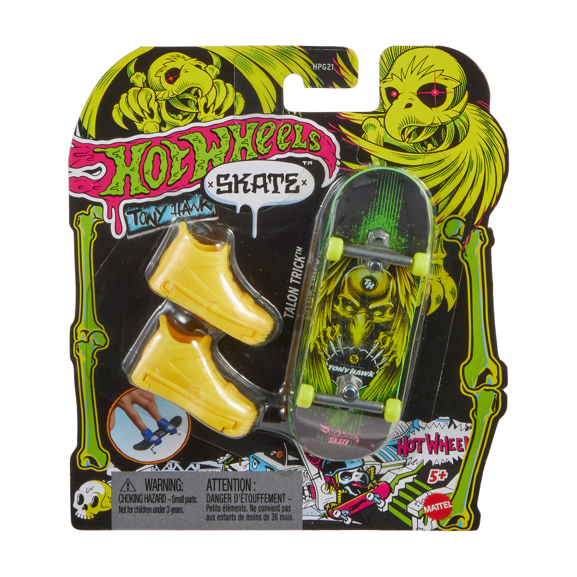 Ігровий набір Hot Wheels Скейт та взуття для пальчиків, Talon Trick, жовтий, від 5 років (HGT46)
Ігровий набір Hot Wheels Скейт та взуття для пальчиків, Talon Trick, жовтий, від 5 років (HGT46)
