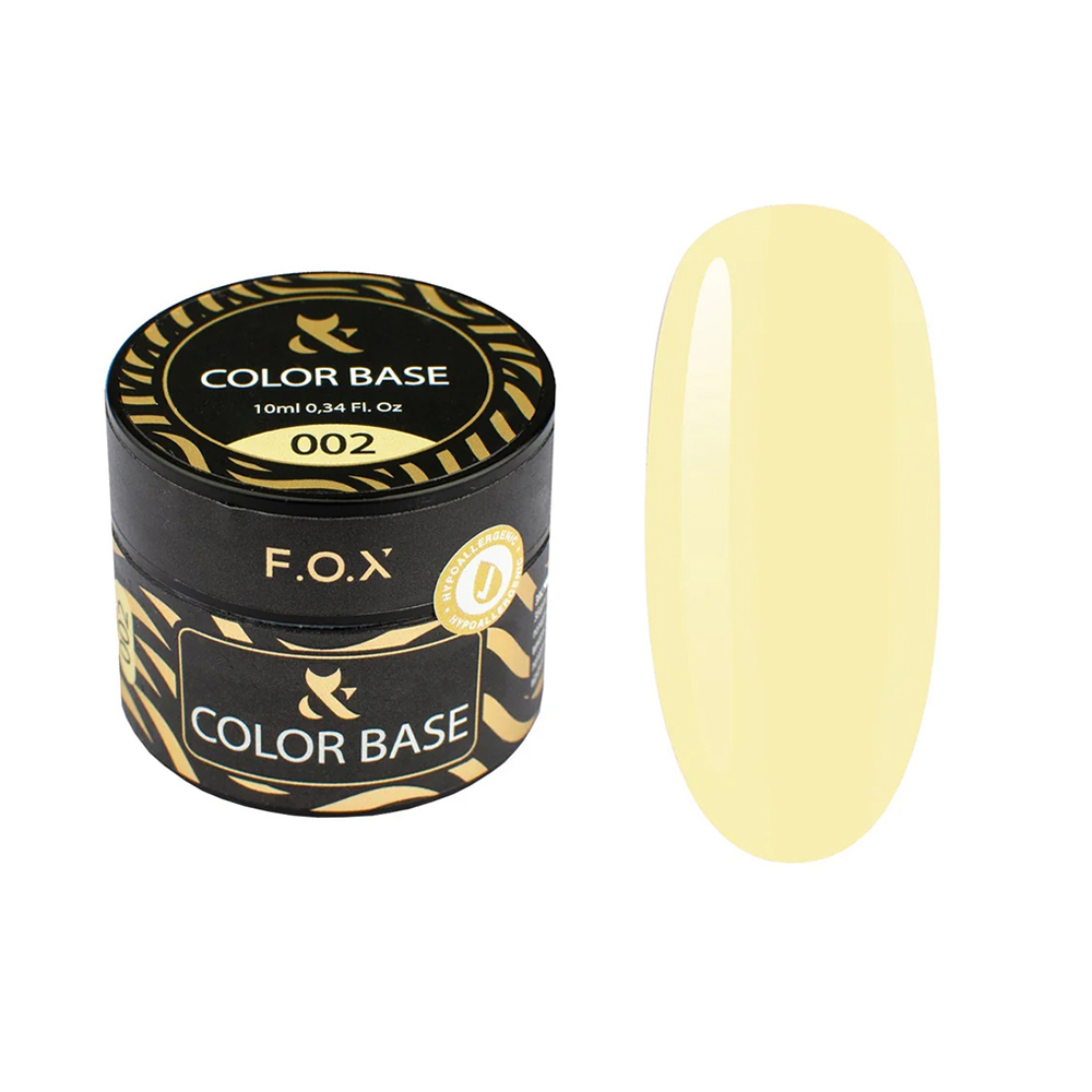Кольорове базове покриття для гель-лаку F.O.X Base Color 002, 10 мл
Кольорове базове покриття для гель-лаку F.O.X Base Color 002, 10 мл