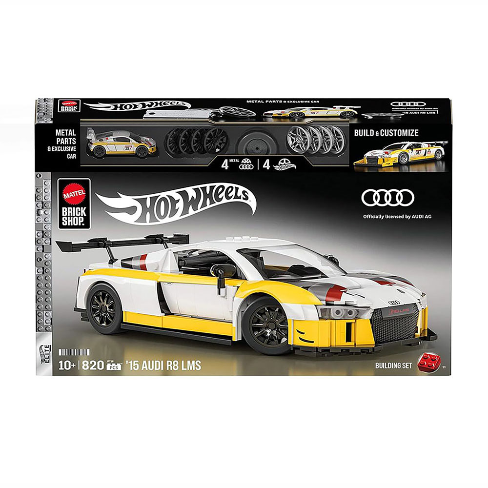 Колекційна машинка-конструктор Hot Wheels Brick Shop Elite 15 Audi R8 LMS, від 10 років, 820 деталей (JFT18)
Колекційна машинка-конструктор Hot Wheels Brick Shop Elite 15 Audi R8 LMS, від 10 років, 820 деталей (JFT18)
