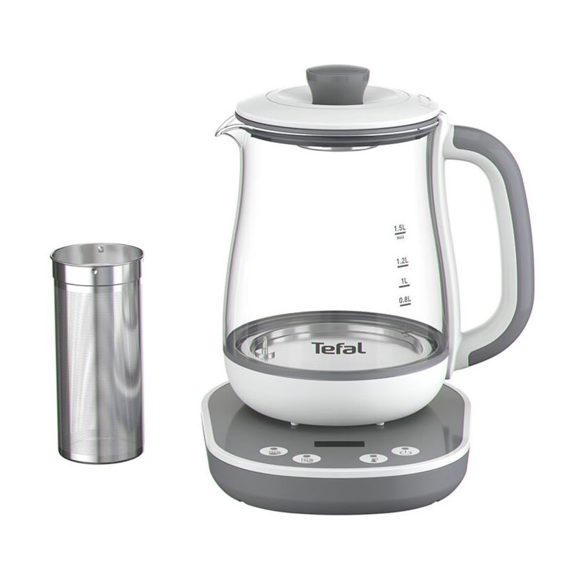 Електрочайник Tefal Tastea Tea Maker біло-сірий, 1.5 л (BJ551B10)
Електрочайник Tefal Tastea Tea Maker біло-сірий, 1.5 л (BJ551B10)