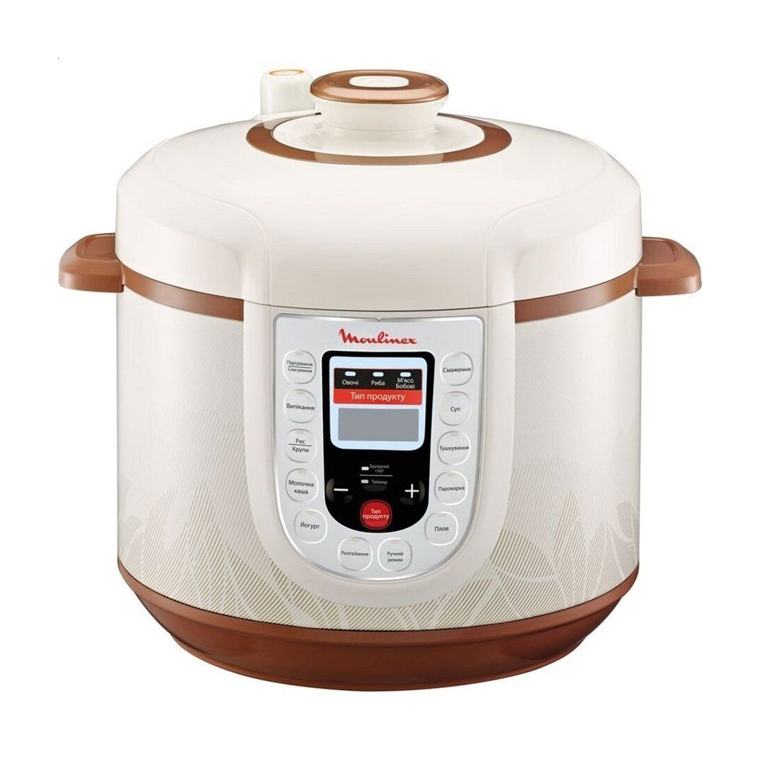Мультиварка-скороварка Moulinex біла (CE501134)
Мультиварка-скороварка Moulinex біла (CE501134)