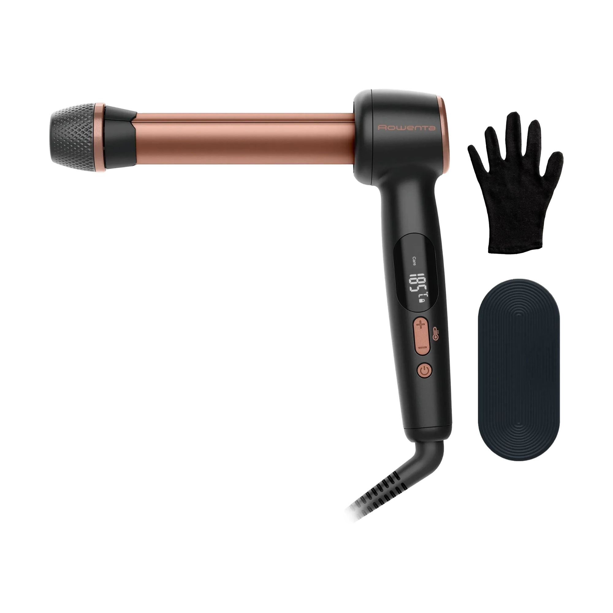 Стайлер для волосся Rowenta Twist Curl чорно-золотий (CF4620E0)
Стайлер для волосся Rowenta Twist Curl чорно-золотий (CF4620E0)