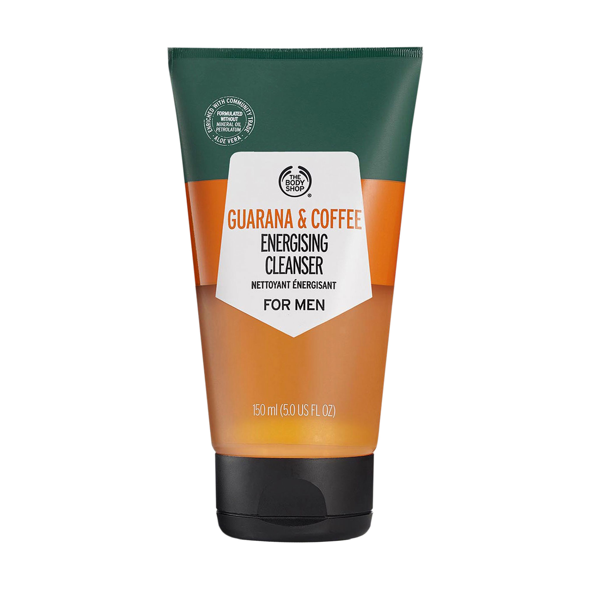 Чоловічий гель для вмивання обличчя The Body Shop Energising Cleanser Гуарана та кава, 150 мл
Чоловічий гель для вмивання обличчя The Body Shop Energising Cleanser Гуарана та кава, 150 мл