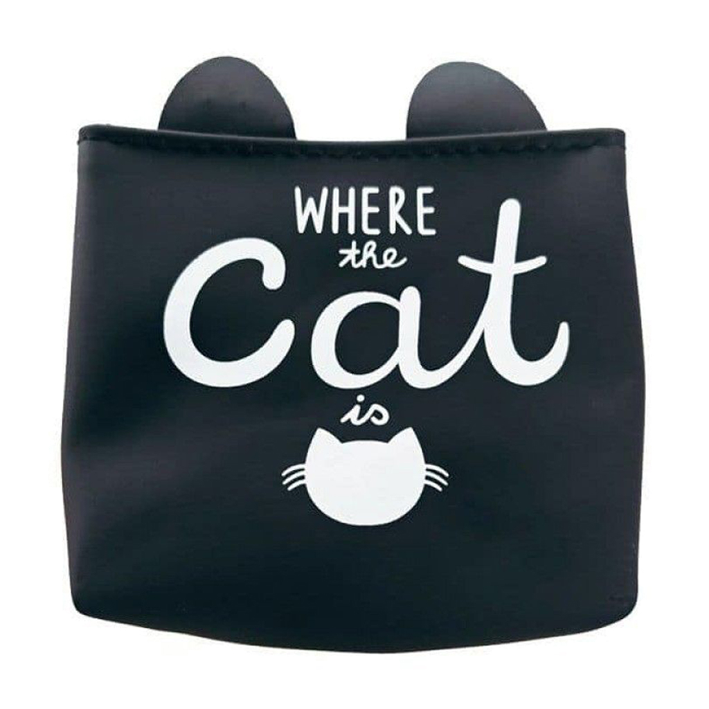 Силіконовий гаманець Cosmo Shop Where The Cat Is на застібці, чорний, 11*9 см (CS1110)
Силіконовий гаманець Cosmo Shop Where The Cat Is на застібці, чорний, 11*9 см (CS1110)