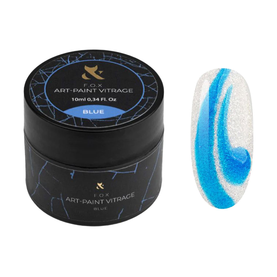 Вітражна гель-фарба для нігтів F.O.X Art-Paint Vitrage, Blue, 10 мл
Вітражна гель-фарба для нігтів F.O.X Art-Paint Vitrage, Blue, 10 мл