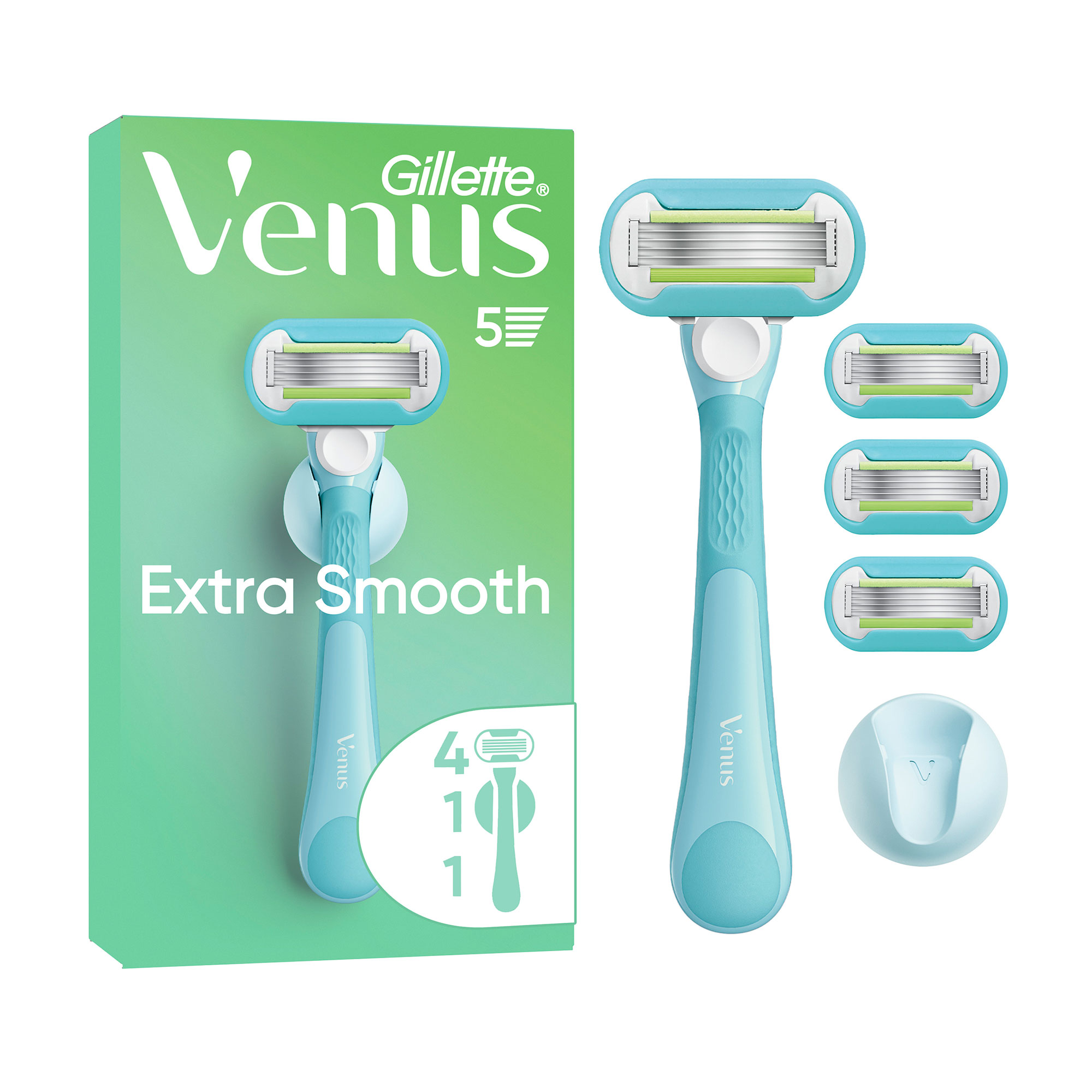 Набір для гоління Gillette Venus Extra Smooth (станок для гоління, 1 шт + картриджі лез, 4 шт + настінний тримач, 1 шт)
Набір для гоління Gillette Venus Extra Smooth (станок для гоління, 1 шт + картриджі лез, 4 шт + настінний тримач, 1 шт)