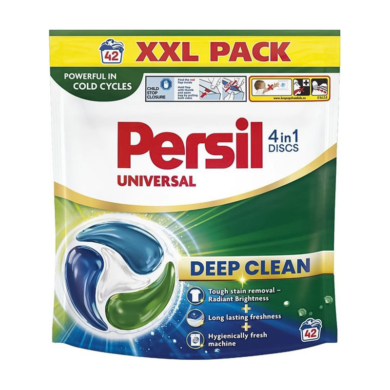 Диски для прання Persil Universal 4 in 1 Discs Deep Clean, 42 цикли прання, 42 шт
Диски для прання Persil Universal 4 in 1 Discs Deep Clean, 42 цикли прання, 42 шт