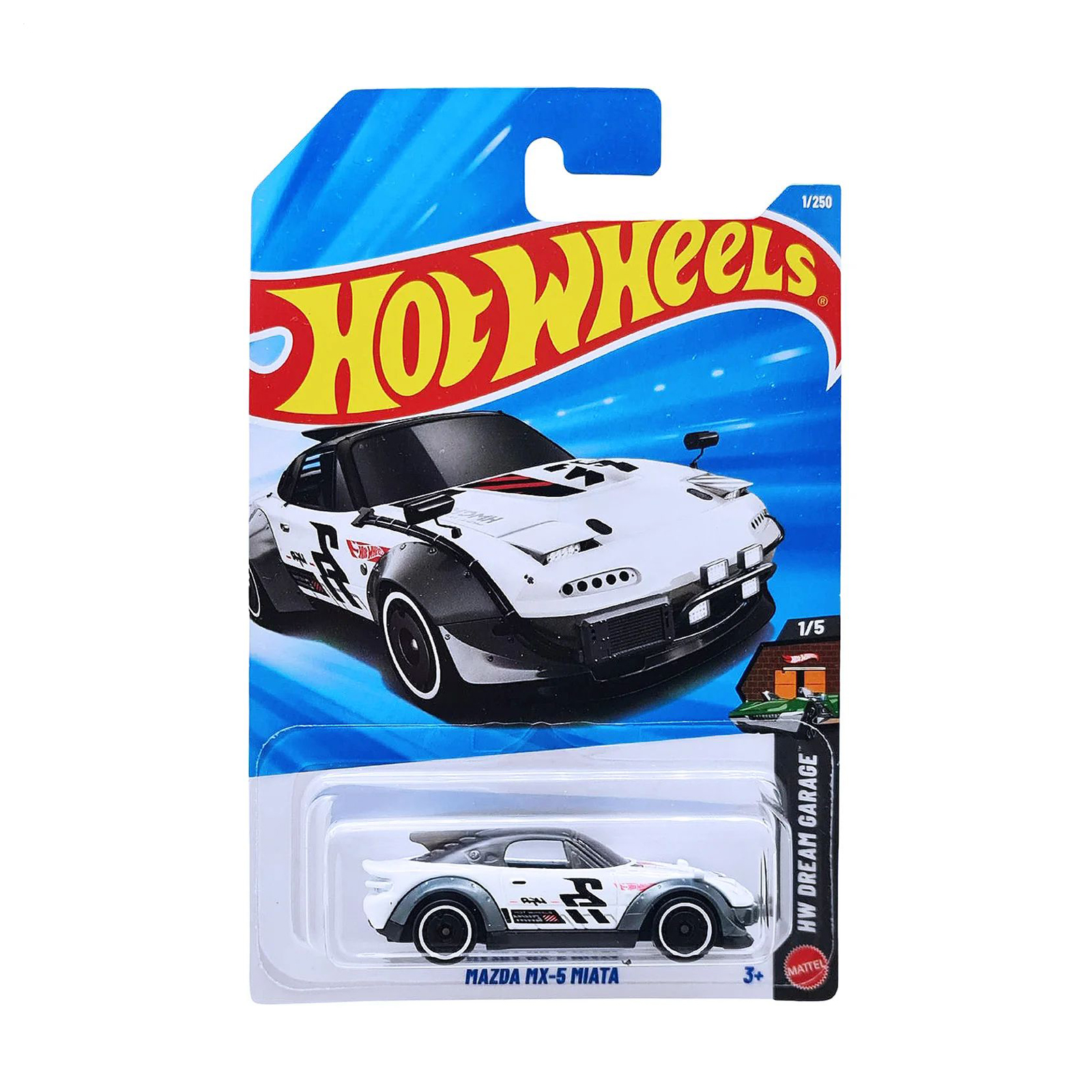 Базовий автомобіль Hot Wheels Mazda MX-5 Miata білий з чорним тюнінгом, від 3 років, 11*3.5*11 см (5785)
Базовий автомобіль Hot Wheels Mazda MX-5 Miata білий з чорним тюнінгом, від 3 років, 11*3.5*11 см (5785)