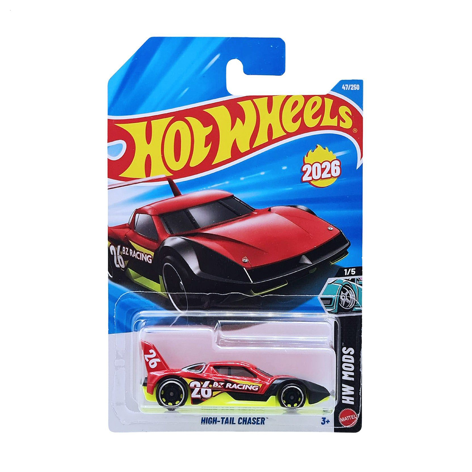 Базовий автомобіль Hot Wheels High Tail Chaser червоний з білим тюнінгом, від 3 років, 11*3.5*11 см (5785)
Базовий автомобіль Hot Wheels High Tail Chaser червоний з білим тюнінгом, від 3 років, 11*3.5*11 см (5785)