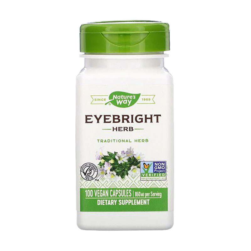 Очанка Nature's Way Eyebright Herb 860 мг, 100 веганських капсул
Очанка Nature's Way Eyebright Herb 860 мг, 100 веганських капсул