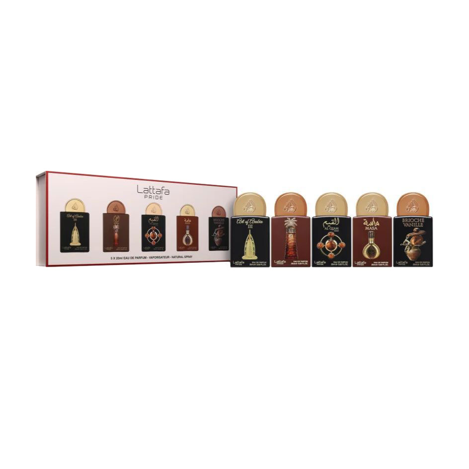 Парфумований набір унісекс Lattafa Perfumes Pride Gift Set 04 (парфумована вода, 5*20 мл)
Парфумований набір унісекс Lattafa Perfumes Pride Gift Set 04 (парфумована вода, 5*20 мл)