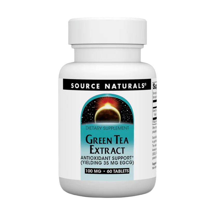 Екстракт зеленого чаю Source Naturals Green Tea Extract, 100 мг, 60 таблеток
Екстракт зеленого чаю Source Naturals Green Tea Extract, 100 мг, 60 таблеток