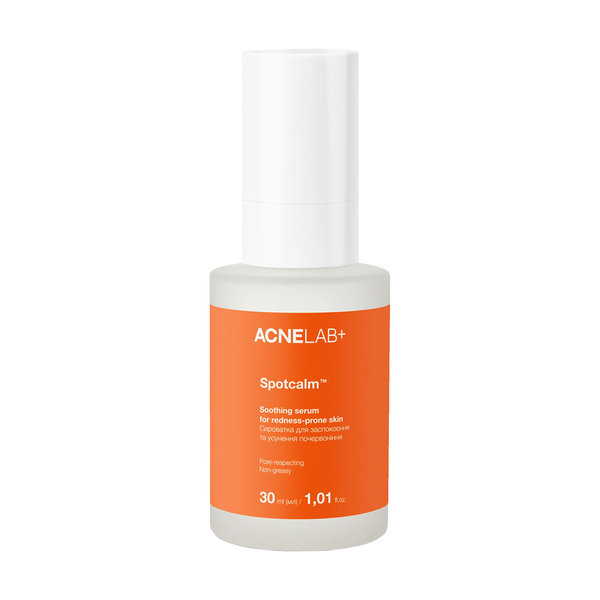 Сироватка для обличчя ACNELAB+ Spotcalm Soothing Serum For Redness-Prone Skin для заспокоєння та усунення почервоніння, 30 мл
Сироватка для обличчя ACNELAB+ Spotcalm Soothing Serum For Redness-Prone Skin для заспокоєння та усунення почервоніння, 30 мл