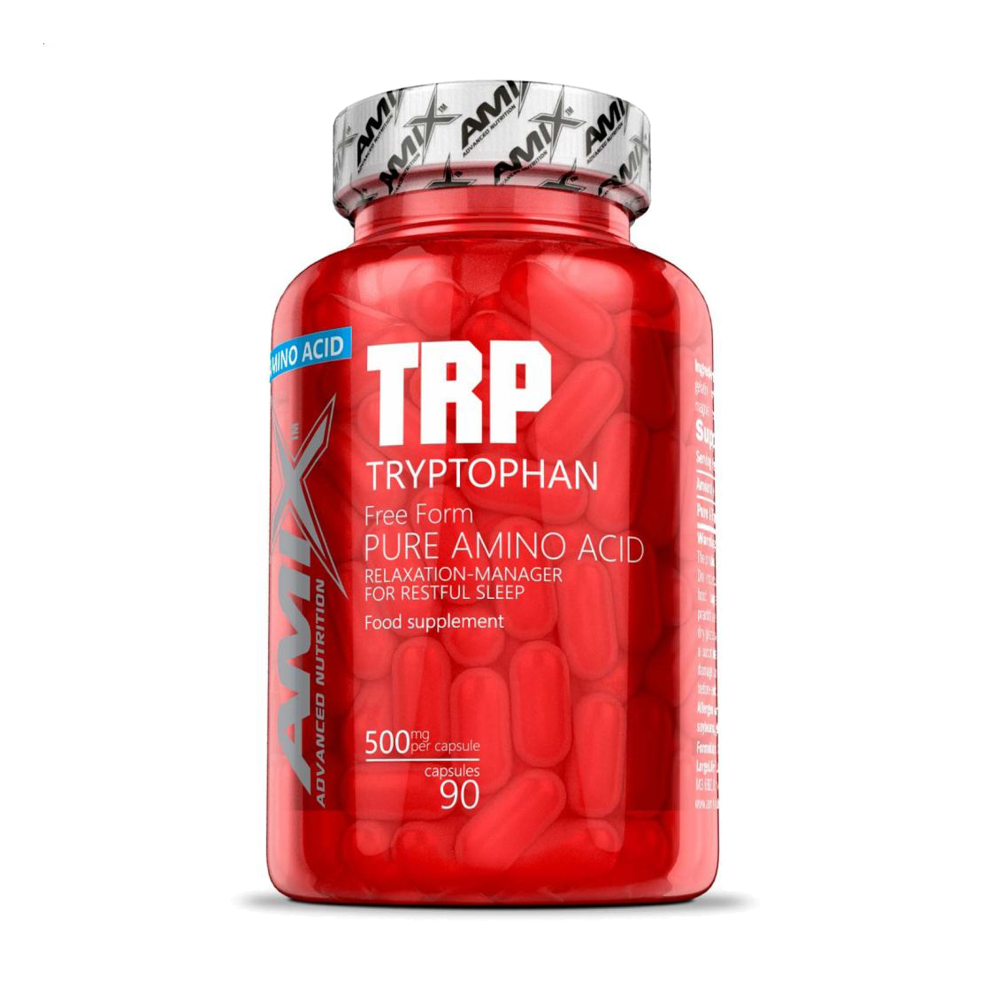 Триптофан Amix Nutrition Tryptophan Pure Amino Acid, 500 мг, 90 капсул
Триптофан Amix Nutrition Tryptophan Pure Amino Acid, 500 мг, 90 капсул