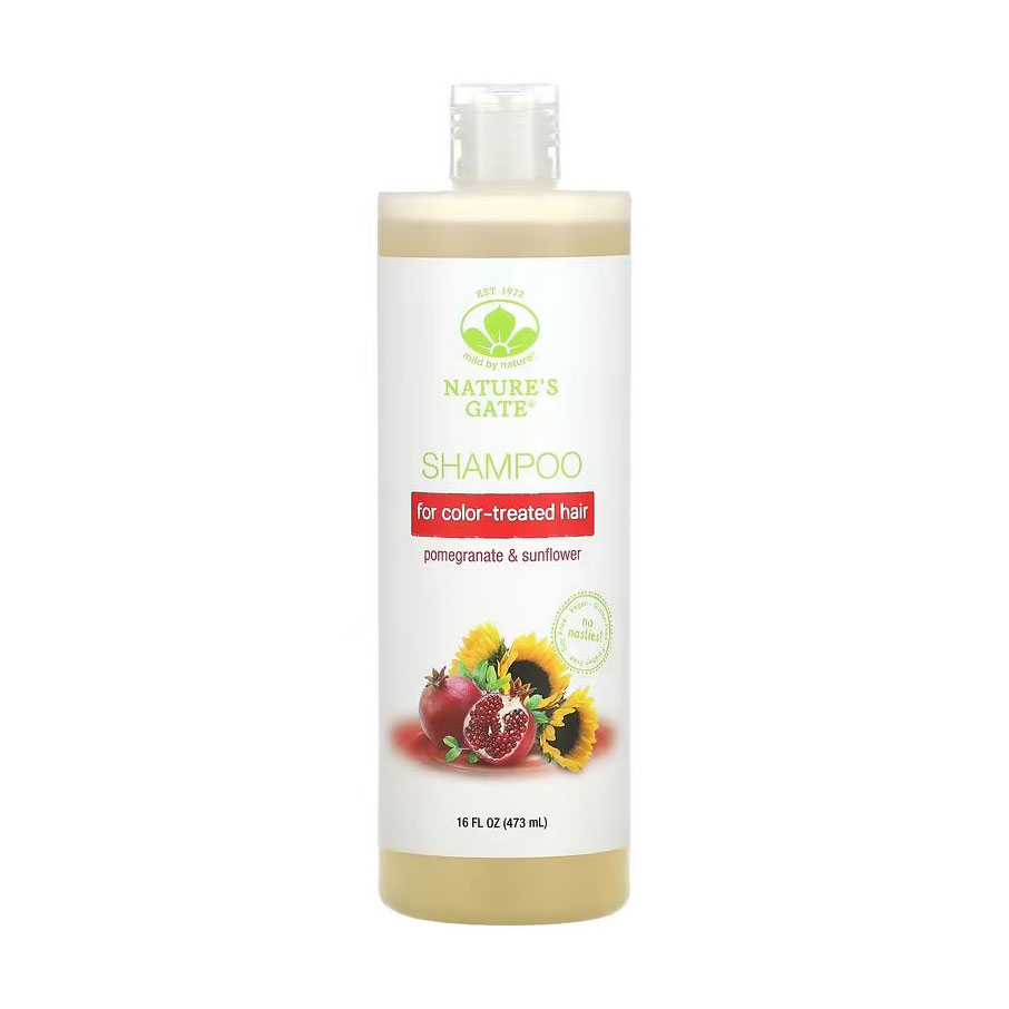 Шампунь mild by nature Nature's Gate Herbal Shampoo для фарбованого волосся, з гранатом та соняшником, 473 мл
Шампунь mild by nature Nature's Gate Herbal Shampoo для фарбованого волосся, з гранатом та соняшником, 473 мл