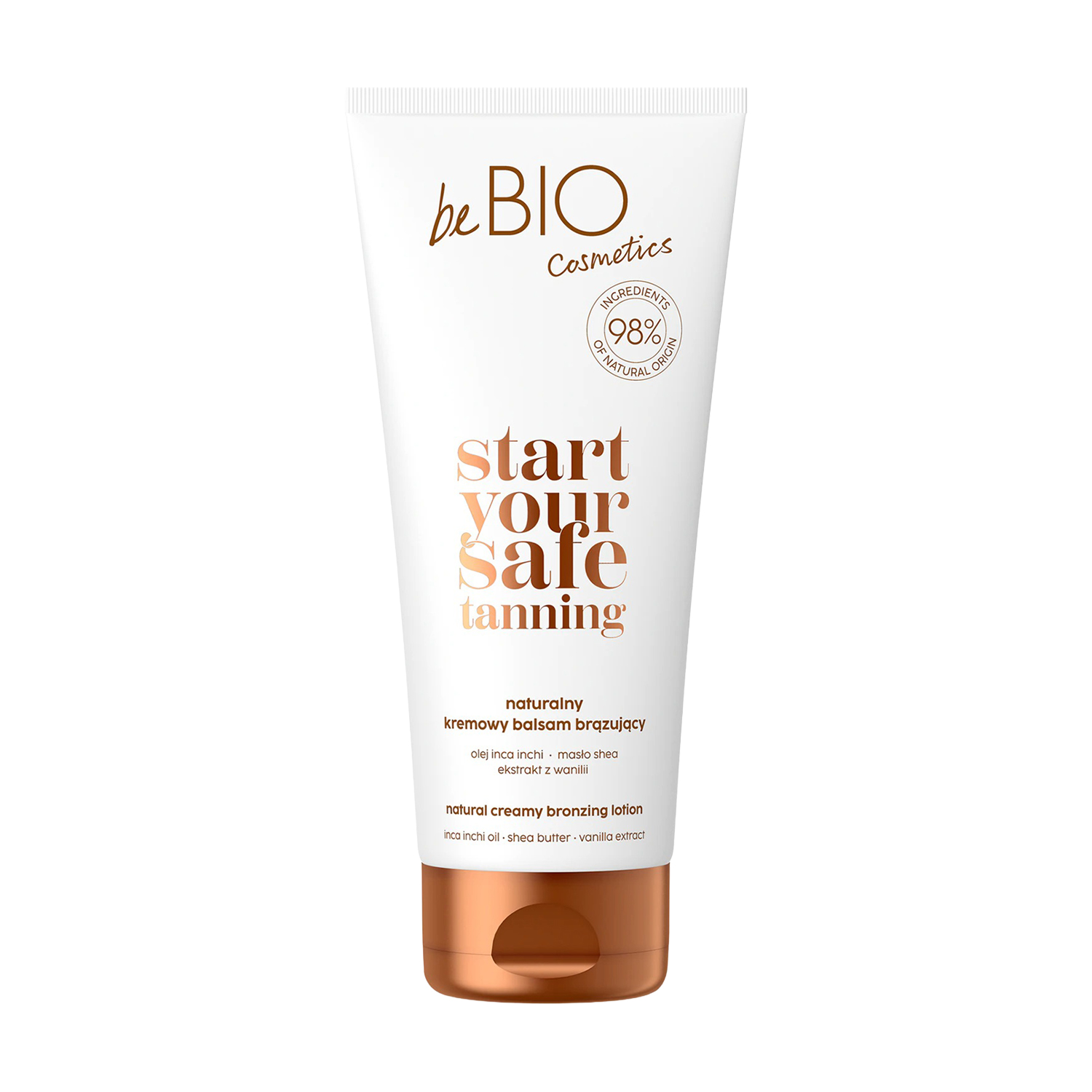 Бронзувальний лосьйон для тіла beBIO Start Your Safe Tanning Natural Creamy Bronzing Lotion, 200 мл
Бронзувальний лосьйон для тіла beBIO Start Your Safe Tanning Natural Creamy Bronzing Lotion, 200 мл