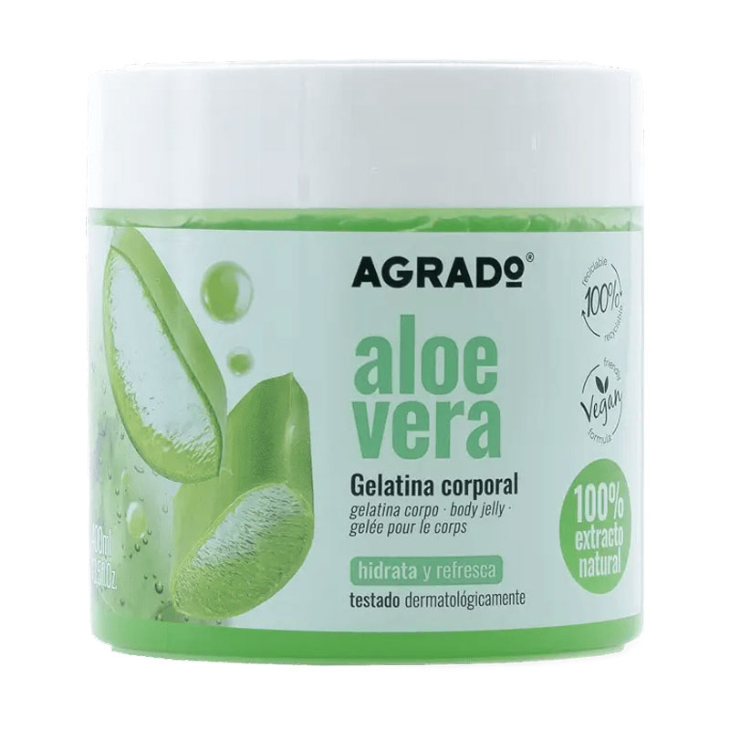 Желе для тіла Agrado Aloe Vera Body Jelly, 400 мл
Желе для тіла Agrado Aloe Vera Body Jelly, 400 мл