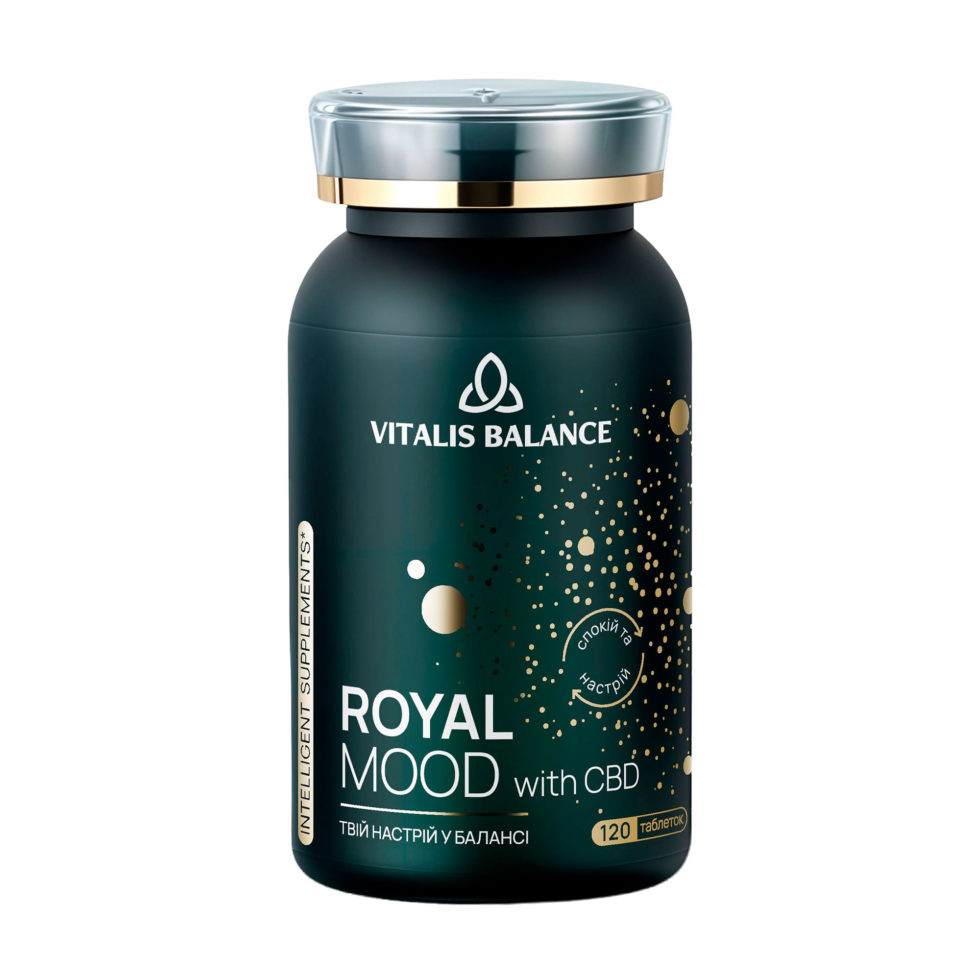 Комплекс Твій настрій у балансі з CBD Vitalis Balance Royal Mood With CBD, 120 таблеток
Комплекс Твій настрій у балансі з CBD Vitalis Balance Royal Mood With CBD, 120 таблеток
