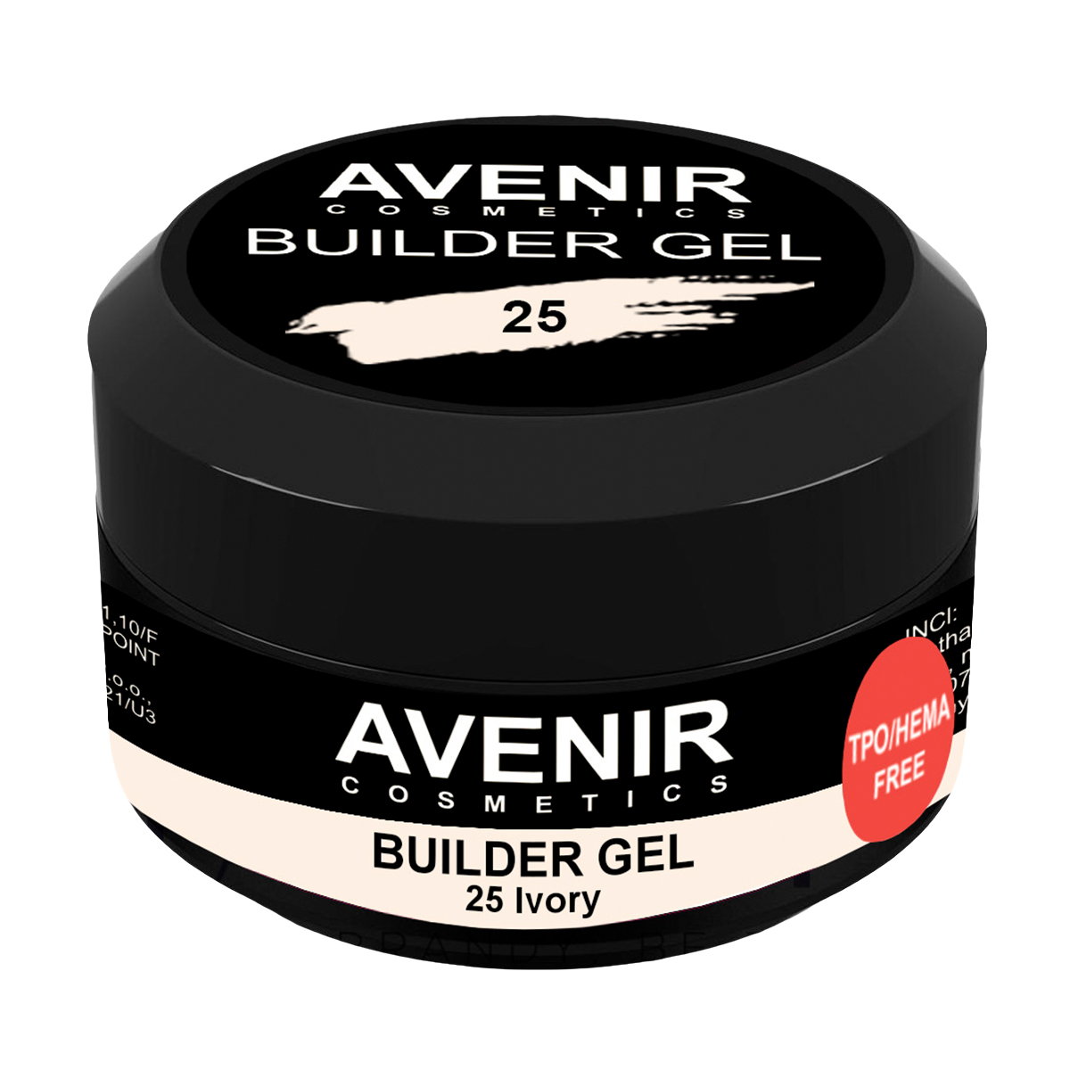Гель для нарощування нігтів Avenir Cosmetics Builder Gel Pro 25 Ivory, 15 мл
Гель для нарощування нігтів Avenir Cosmetics Builder Gel Pro 25 Ivory, 15 мл