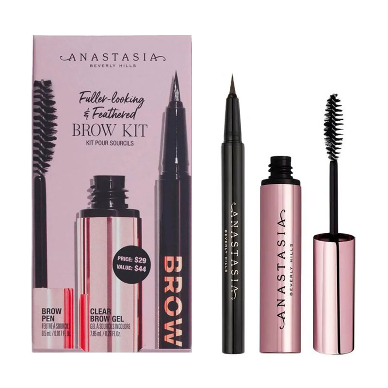 Набір для брів Anastasia Beverly Hills Fuller Looking & Feathered Brow Kit, Taupe (гель, 7.85 мл + олівець, 0.5 мл)
Набір для брів Anastasia Beverly Hills Fuller Looking & Feathered Brow Kit, Taupe (гель, 7.85 мл + олівець, 0.5 мл)