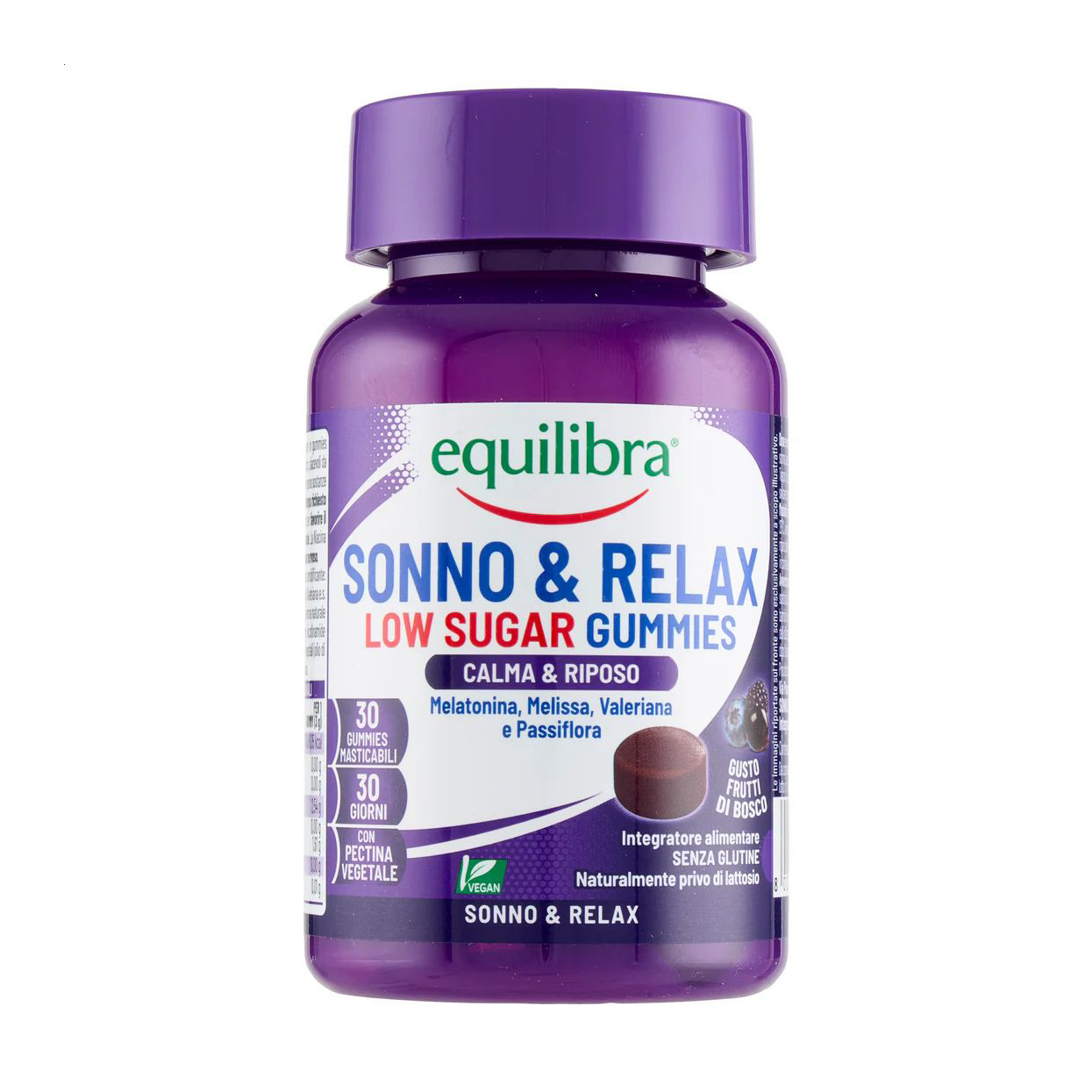 Комплекс для підтримання сну equilibra Sonno & Relax Low Sugar Gummies, 30 жувальних таблеток
Комплекс для підтримання сну equilibra Sonno & Relax Low Sugar Gummies, 30 жувальних таблеток