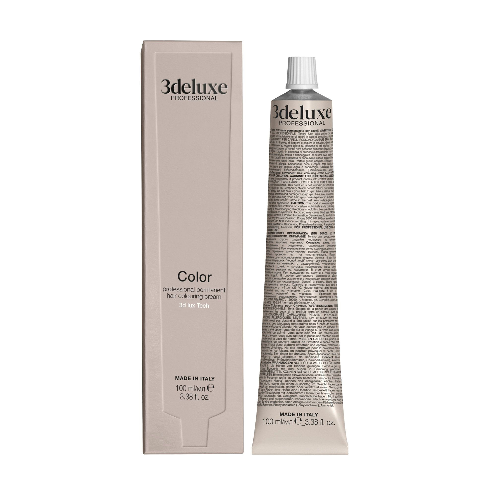 Перманентна крем-фарба для волосся 3DeLuXe Tech Hair Colouring Cream 7.13 Beige Blonde, 100 мл
Перманентна крем-фарба для волосся 3DeLuXe Tech Hair Colouring Cream 7.13 Beige Blonde, 100 мл