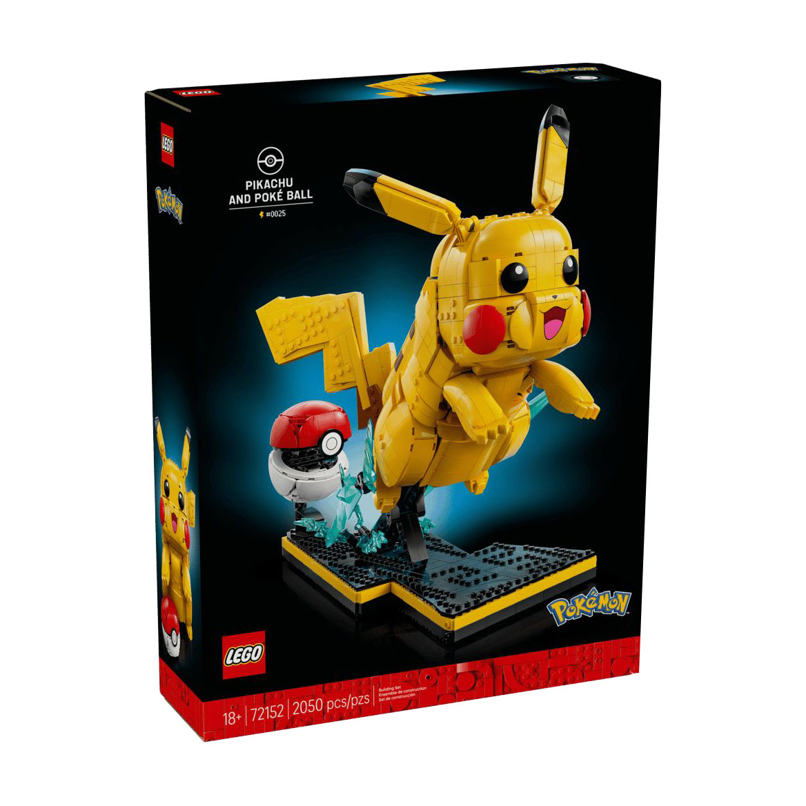 Конструктор LEGO Pokemon Пікачу й покебол, 2050 деталей, від 18 років (72152)
Конструктор LEGO Pokemon Пікачу й покебол, 2050 деталей, від 18 років (72152)