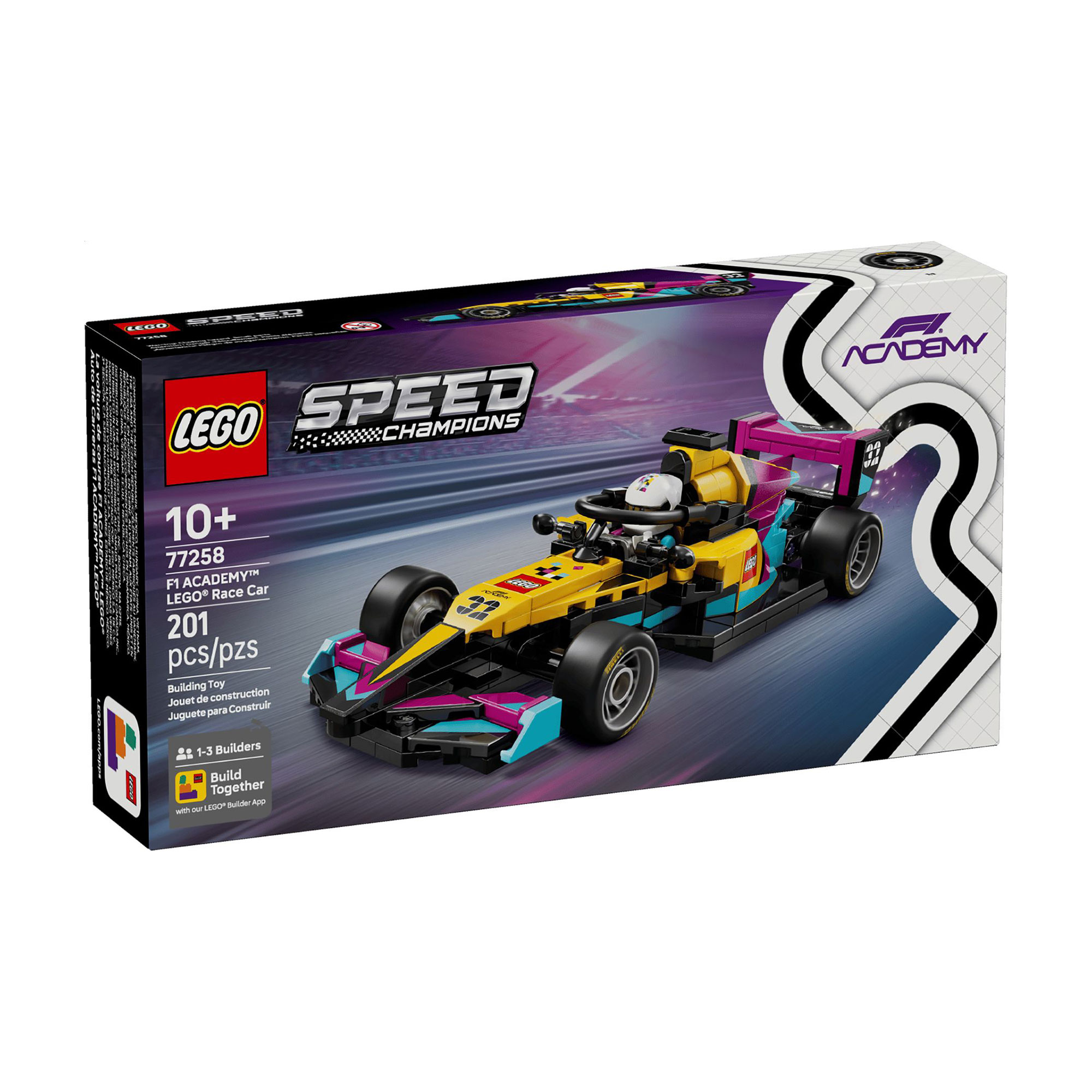Конструктор LEGO Speed Champions Гоночний автомобіль F1 Academy, 201 деталь, від 10 років (77258)
Конструктор LEGO Speed Champions Гоночний автомобіль F1 Academy, 201 деталь, від 10 років (77258)
