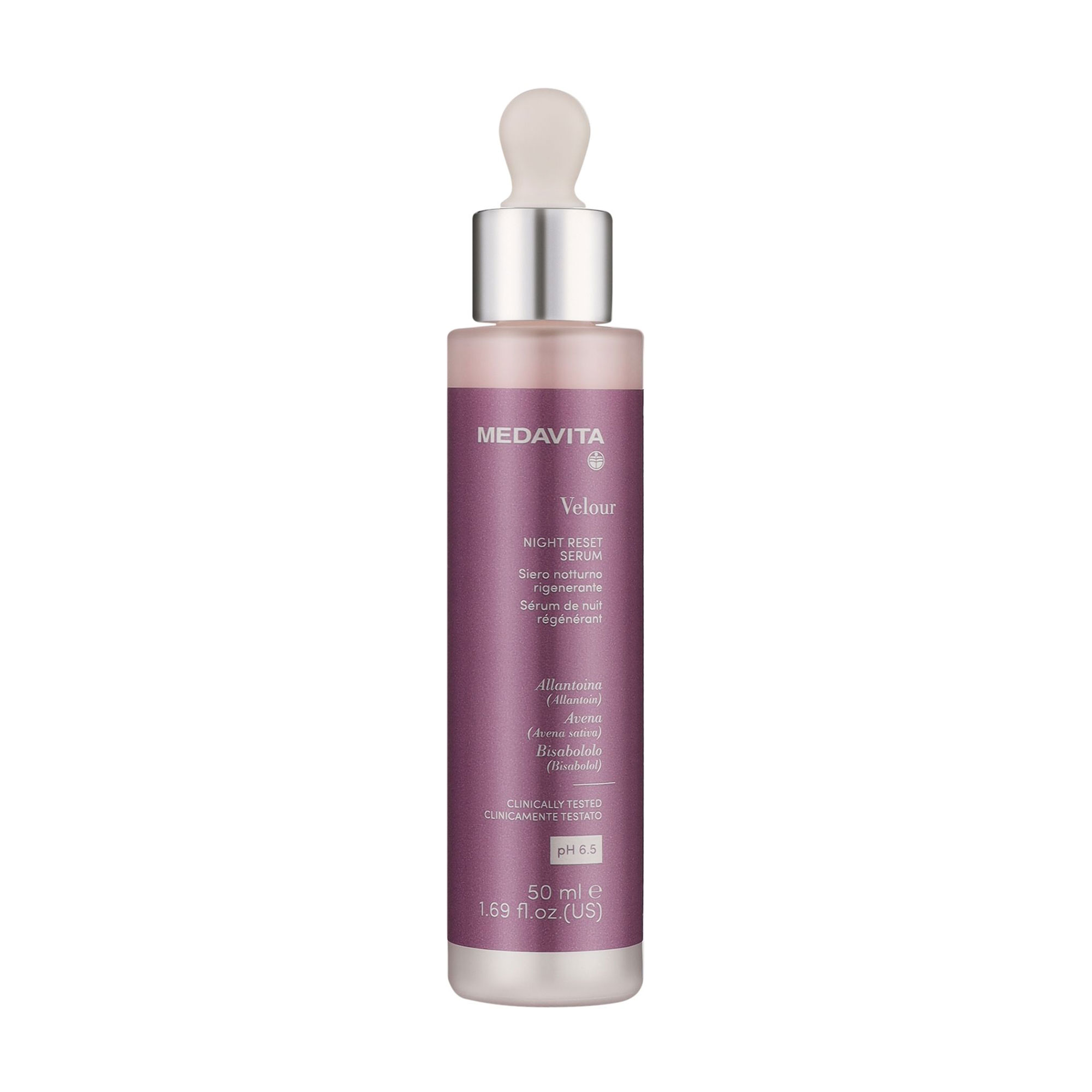 Заспокійлива нічна сироватка Medavita Velour Night Reset Serum pH 6.5 для чутливої шкіри голови та обличчя, 50 мл
Заспокійлива нічна сироватка Medavita Velour Night Reset Serum pH 6.5 для чутливої шкіри голови та обличчя, 50 мл