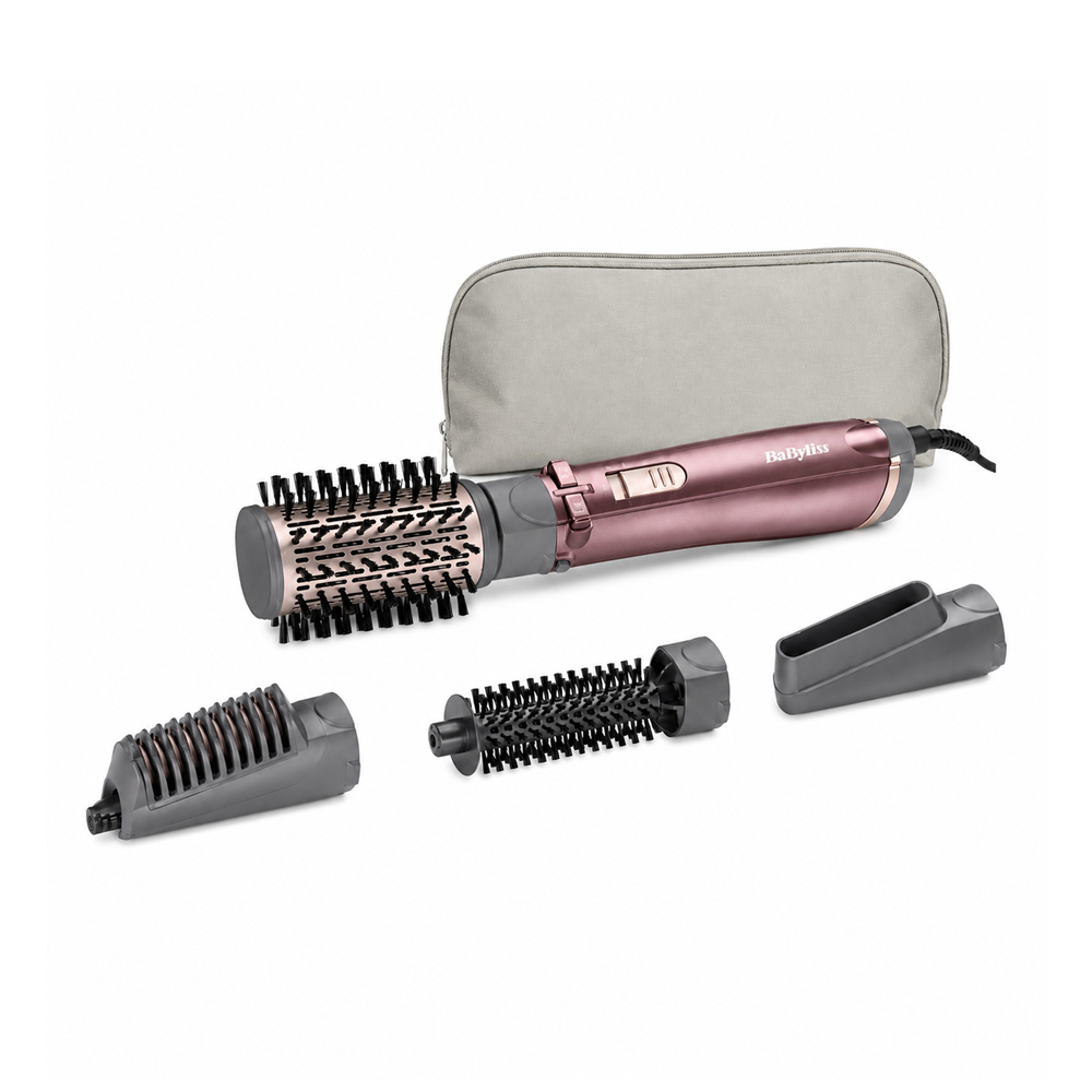 Фен-щітка для волосся BaByliss Beliss Big Hair 1000, 4 насадки, рожевий (AS960E)
Фен-щітка для волосся BaByliss Beliss Big Hair 1000, 4 насадки, рожевий (AS960E)
