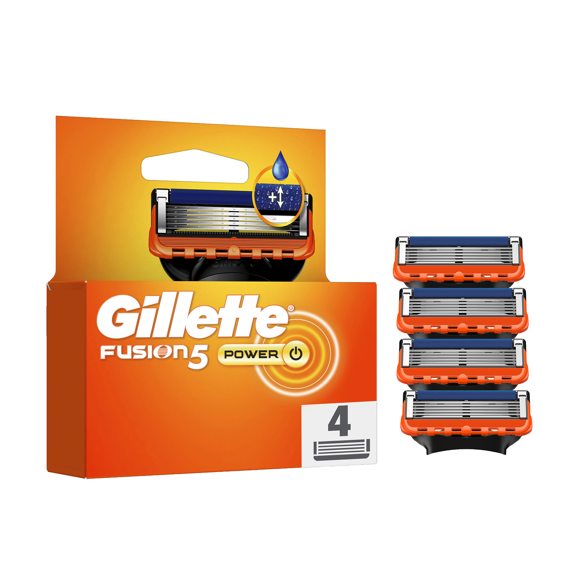 Змінні картриджі для гоління чоловічі (леза) Gillette Fusion5 Power, 4 шт
Змінні картриджі для гоління чоловічі (леза) Gillette Fusion5 Power, 4 шт