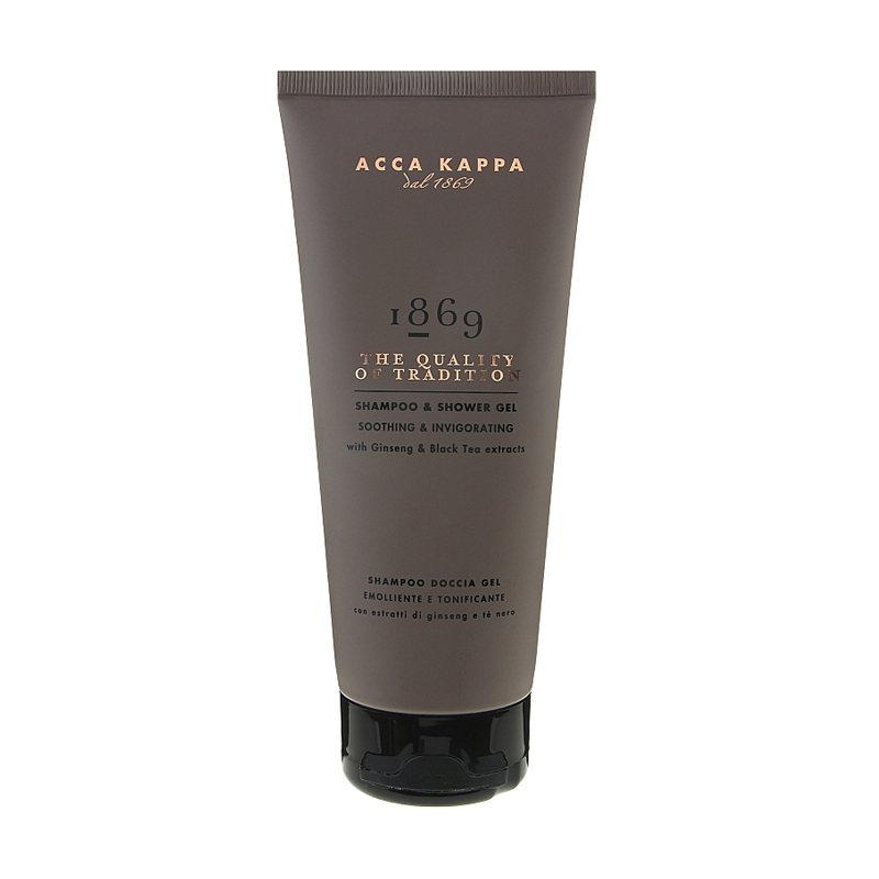 Чоловічий шампунь та гель для душу 2 в 1 Acca Kappa 1869 Shampoo & Shower Gel Женьшень і зелений чай, 200 мл
Чоловічий шампунь та гель для душу 2 в 1 Acca Kappa 1869 Shampoo & Shower Gel Женьшень і зелений чай, 200 мл