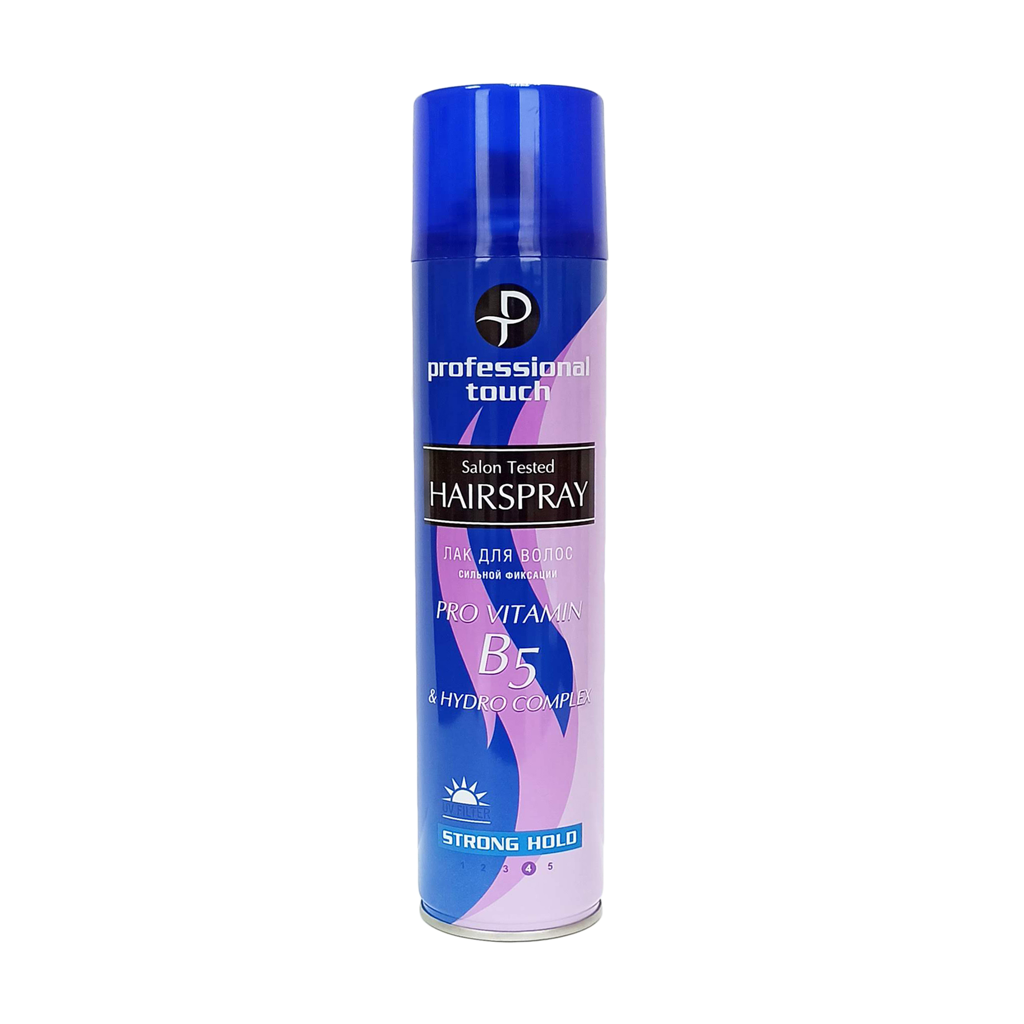 Лак для волосся Professional Touch Salon Tested Hairspray Pro Vitamin В5 & Hydro Complex сильної фіксації, 265 мл
Лак для волосся Professional Touch Salon Tested Hairspray Pro Vitamin В5 & Hydro Complex сильної фіксації, 265 мл