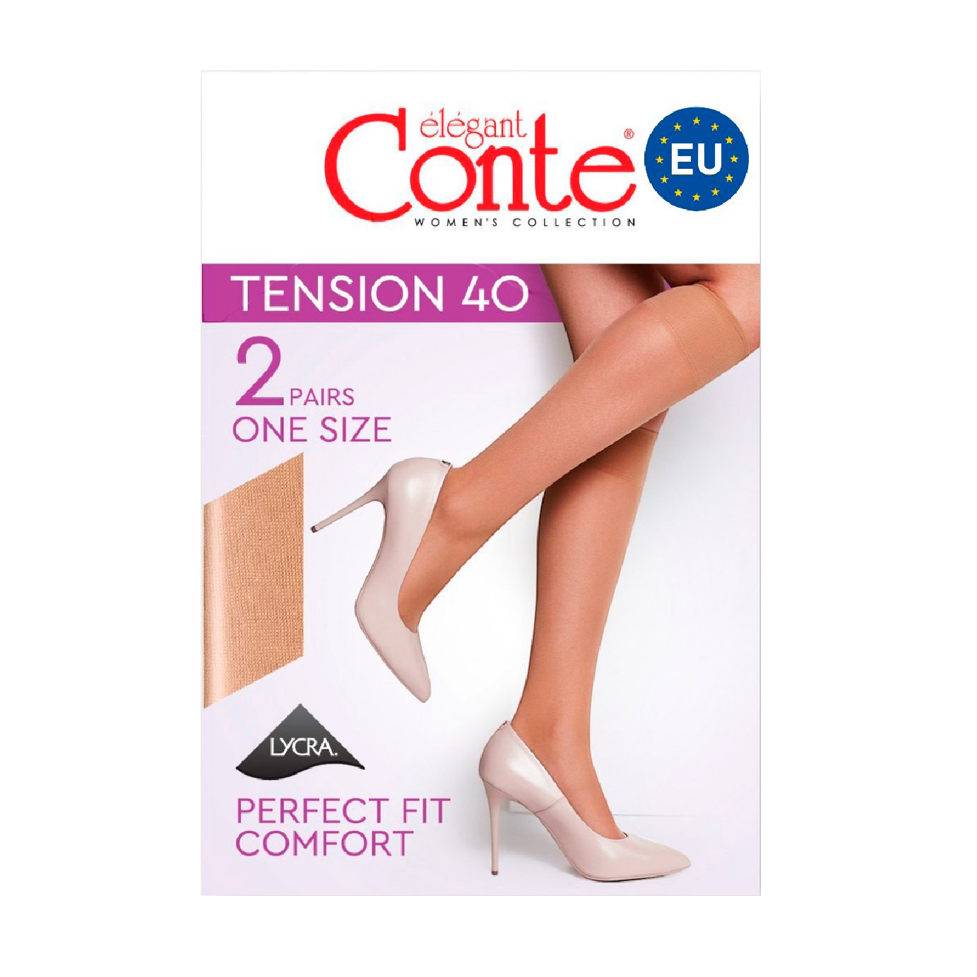 Гольфи жіночі Conte elegant Tension 40 DEN, Nero, розмір 23-25, 2 пари
Гольфи жіночі Conte elegant Tension 40 DEN, Nero, розмір 23-25, 2 пари
