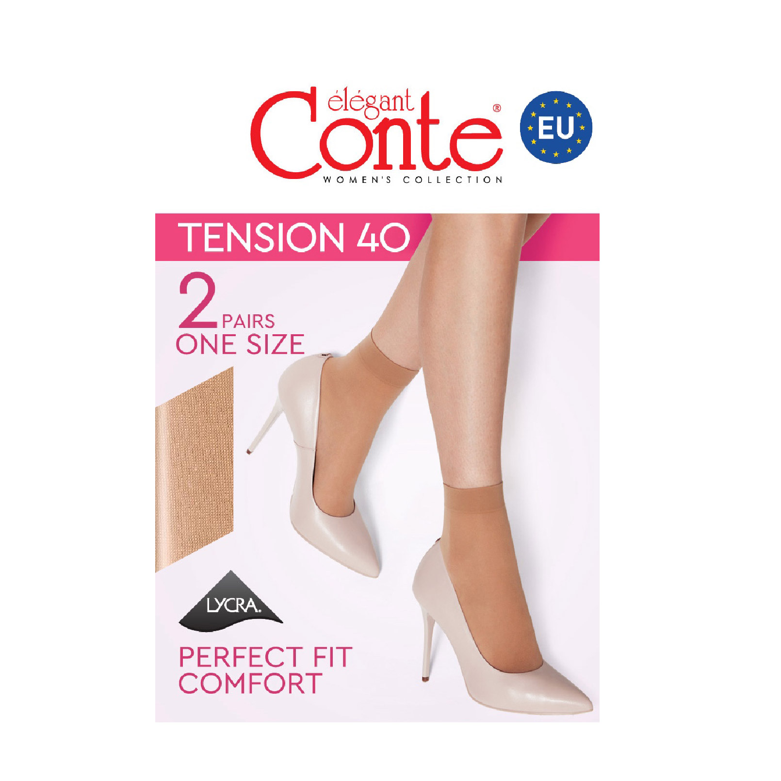 Шкарпетки жіночі фантазійні Conte elegant Tension 40 DEN, Nero, розмір 23-25, 2 пари
Шкарпетки жіночі фантазійні Conte elegant Tension 40 DEN, Nero, розмір 23-25, 2 пари
