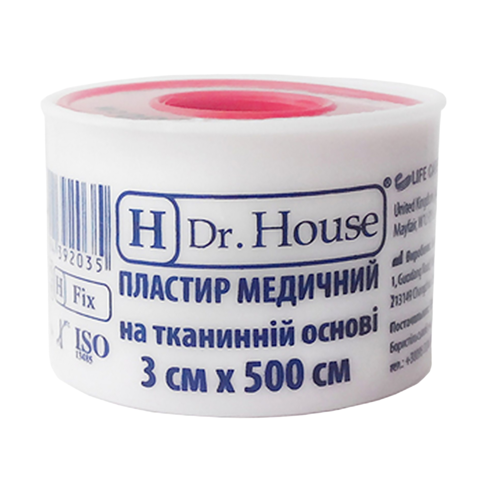 Пластир Dr. House на тканинній основі, у пластиковій котушці, 3*500 см, 1 шт
Пластир Dr. House на тканинній основі, у пластиковій котушці, 3*500 см, 1 шт