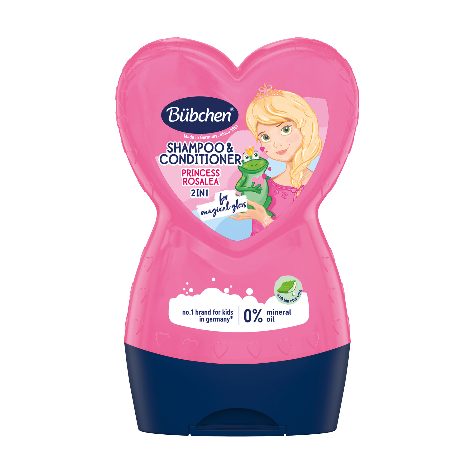 Уцінка! Дитячий шампунь та ополіскувач для волосся Bubchen Принцеса Розалея 2 в 1 з чарівним блиском, 230 мл
Уцінка! Дитячий шампунь та ополіскувач для волосся Bubchen Принцеса Розалея 2 в 1 з чарівним блиском, 230 мл