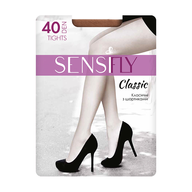 Колготки жіночі Sensi fly Classic з шортиками, 40 DEN, чорні, розмір 4
Колготки жіночі Sensi fly Classic з шортиками, 40 DEN, чорні, розмір 4