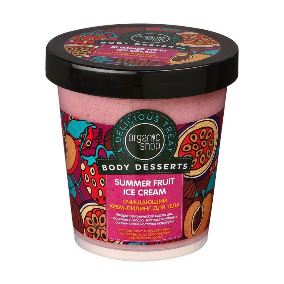 Очищувальний крем-пілінг для тіла Organic Shop Body Desserts Summer Fruit Ice Cream, 450 мл
Очищувальний крем-пілінг для тіла Organic Shop Body Desserts Summer Fruit Ice Cream, 450 мл