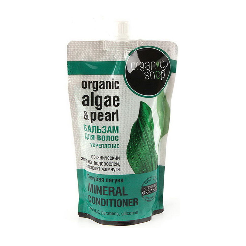 Зміцнювальний бальзам для волосся Organic Shop Organic Algae and Pearl Mineral Conditioner Блакитна лагуна, з екстрактом водоростей та перлин, 500 мл (дойпак)
Зміцнювальний бальзам для волосся Organic Shop Organic Algae and Pearl Mineral Conditioner Блакитна лагуна, з екстрактом водоростей та перлин, 500 мл (дойпак)