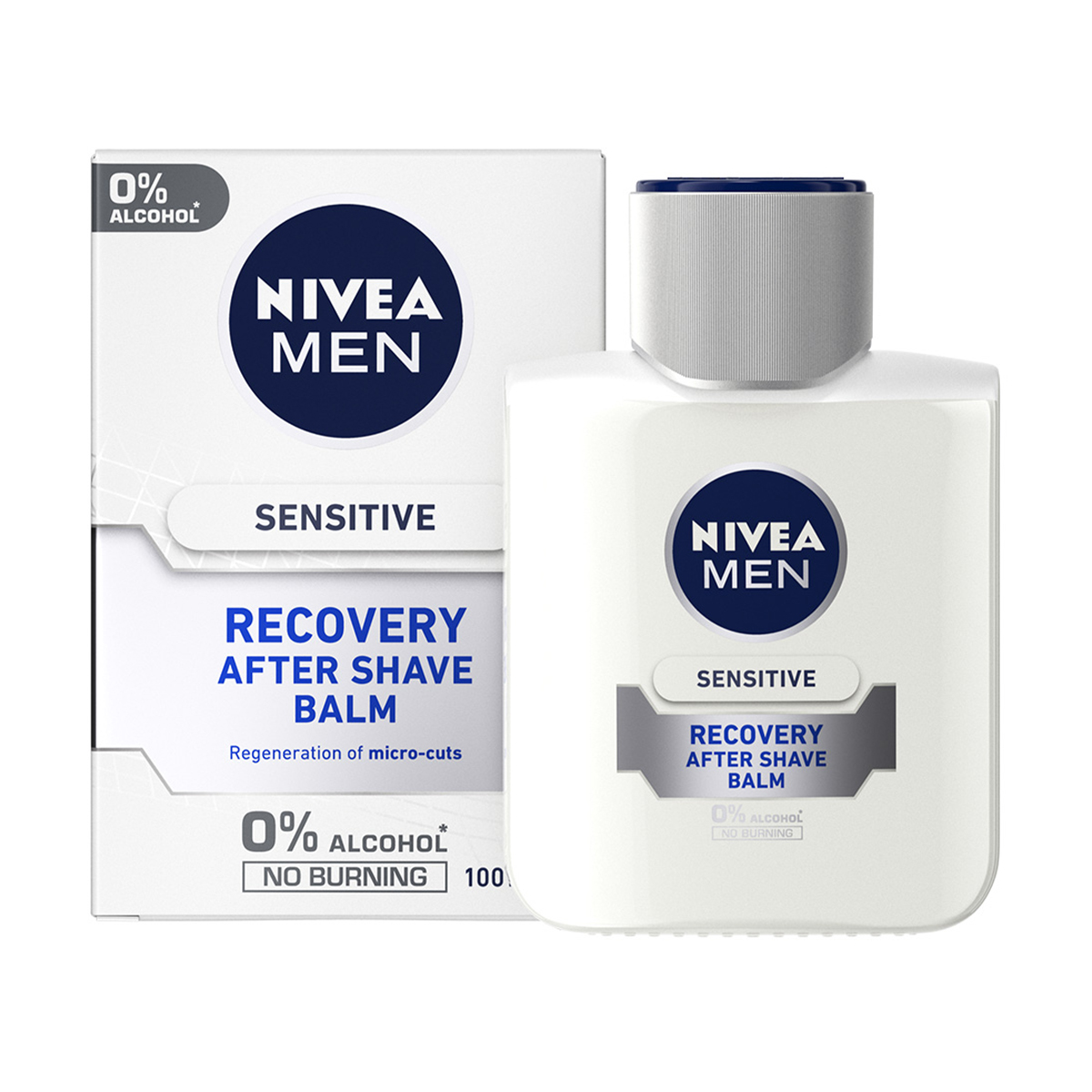 Відновлювальний бальзам після гоління NIVEA MEN проти мікропошкоджень, для чутливої шкіри, чоловічий, 100 мл