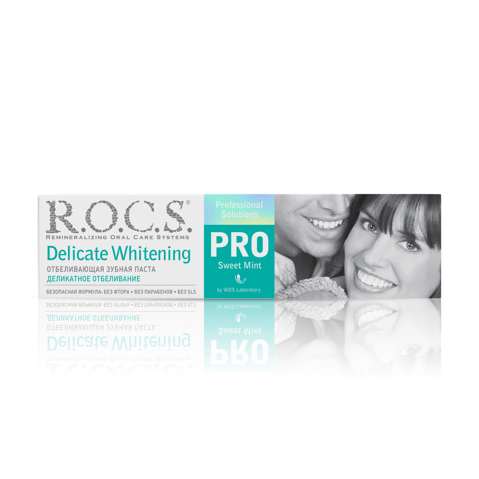 Зубна паста R.O.C.S. PRO Delicate Whitening Sweet Mint Делікатне відбілювання, солодка м'ята, 135 г
Зубна паста R.O.C.S. PRO Delicate Whitening Sweet Mint Делікатне відбілювання, солодка м'ята, 135 г