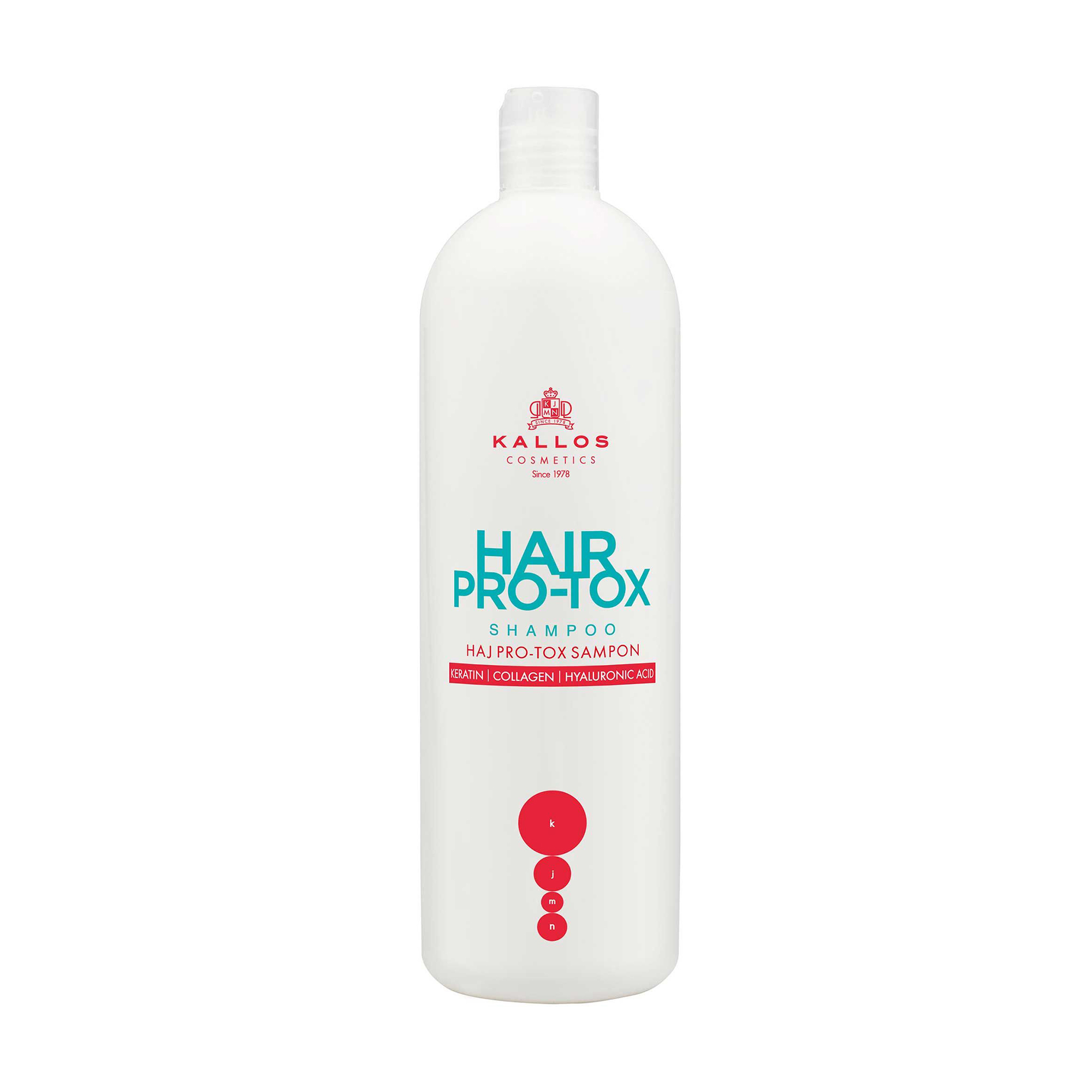 Шампунь для волосся Kallos Cosmetics Hair Pro-Tox Shampoo з кератином, колагеном та гіалуроновою кислотою, 1 л
Шампунь для волосся Kallos Cosmetics Hair Pro-Tox Shampoo з кератином, колагеном та гіалуроновою кислотою, 1 л