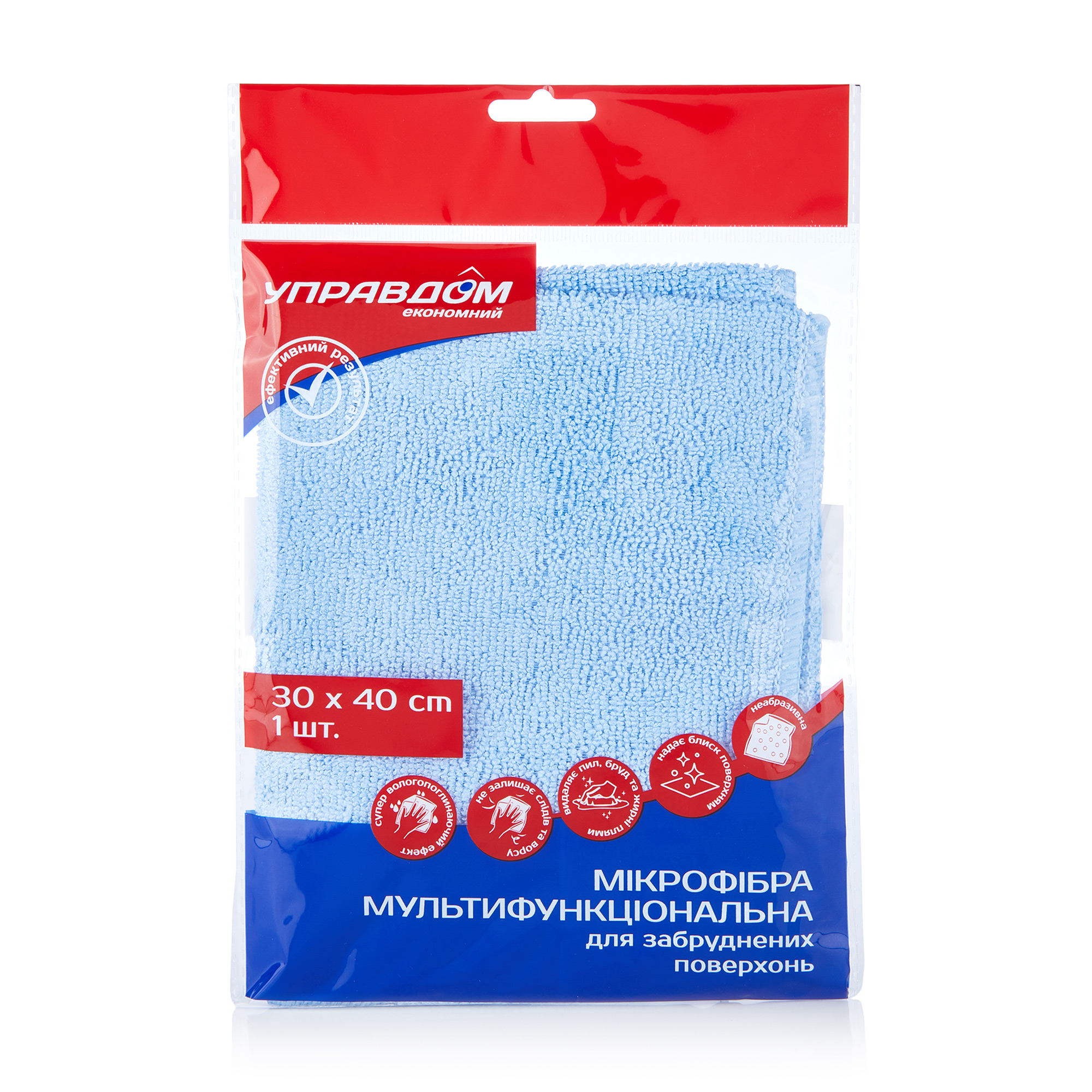 Серветка для прибирання Управдом мікрофібра, універсальна, 1 шт
Серветка для прибирання Управдом мікрофібра, універсальна, 1 шт