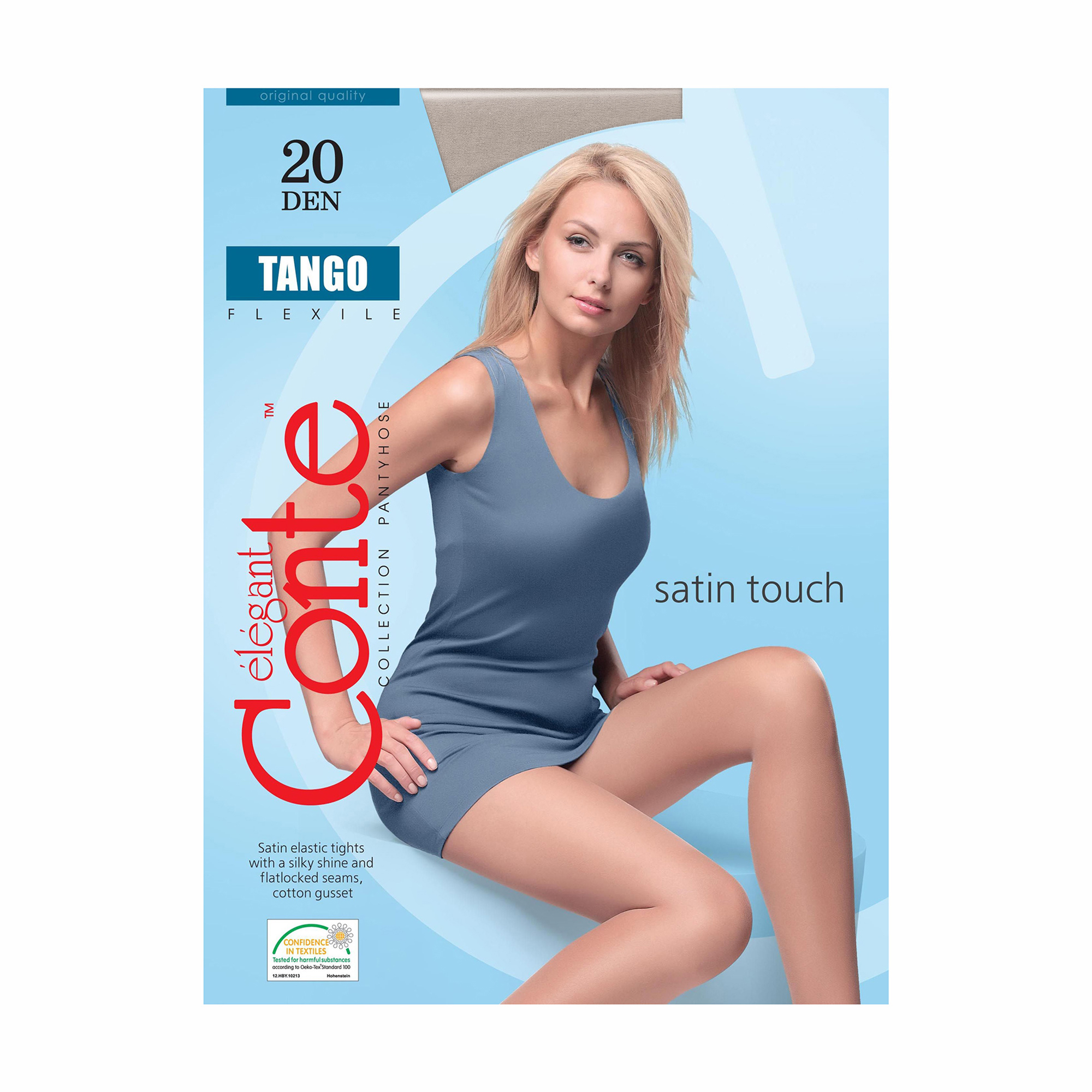 Колготки жіночі Conte elegant Tango класичні, без шортиків, 20 DEN, Grafit, розмір 2
Колготки жіночі Conte elegant Tango класичні, без шортиків, 20 DEN, Grafit, розмір 2