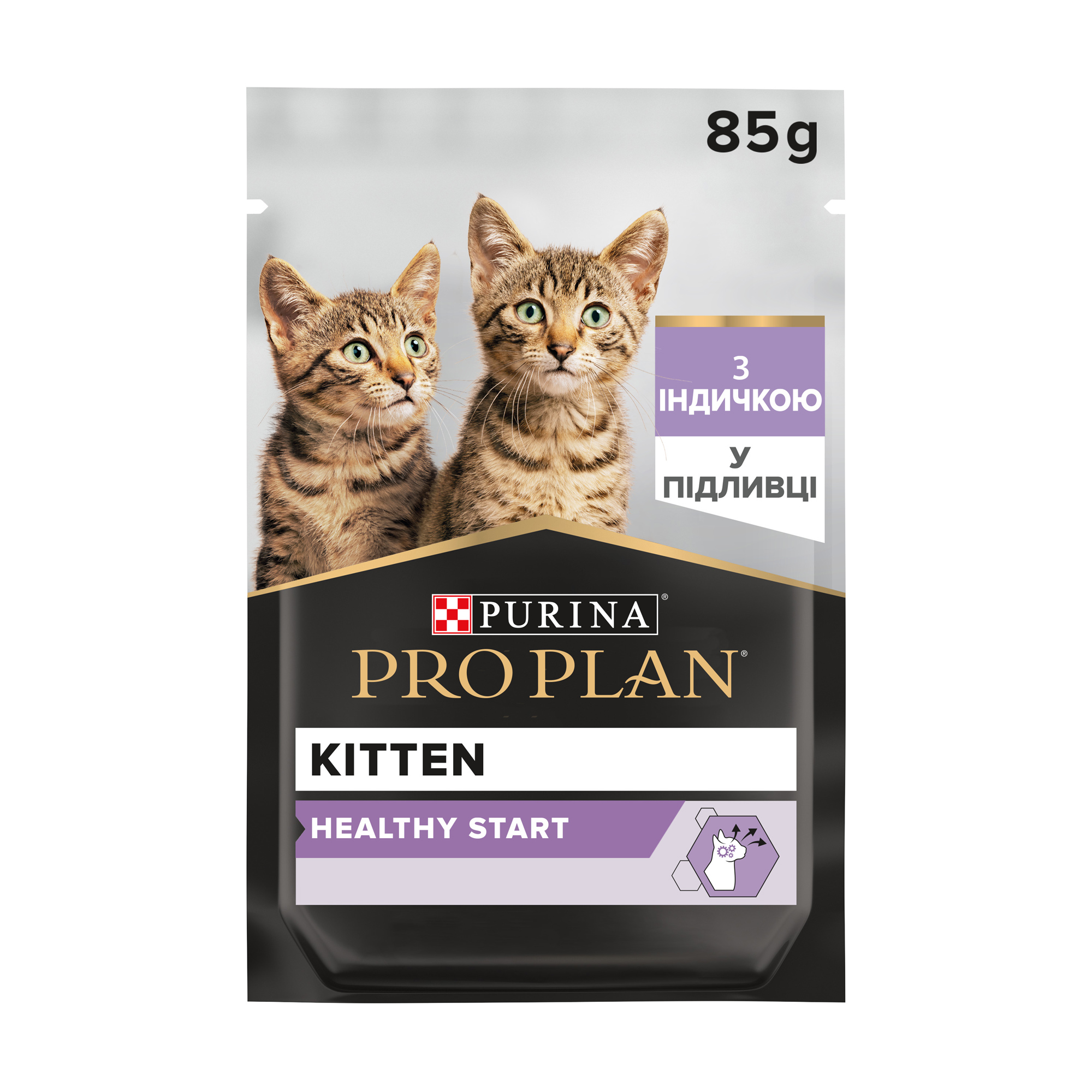 Вологий корм для кошенят Pro Plan Kitten Healthy Start з індичкою, шматочки у підливці, 85 г
Вологий корм для кошенят Pro Plan Kitten Healthy Start з індичкою, шматочки у підливці, 85 г